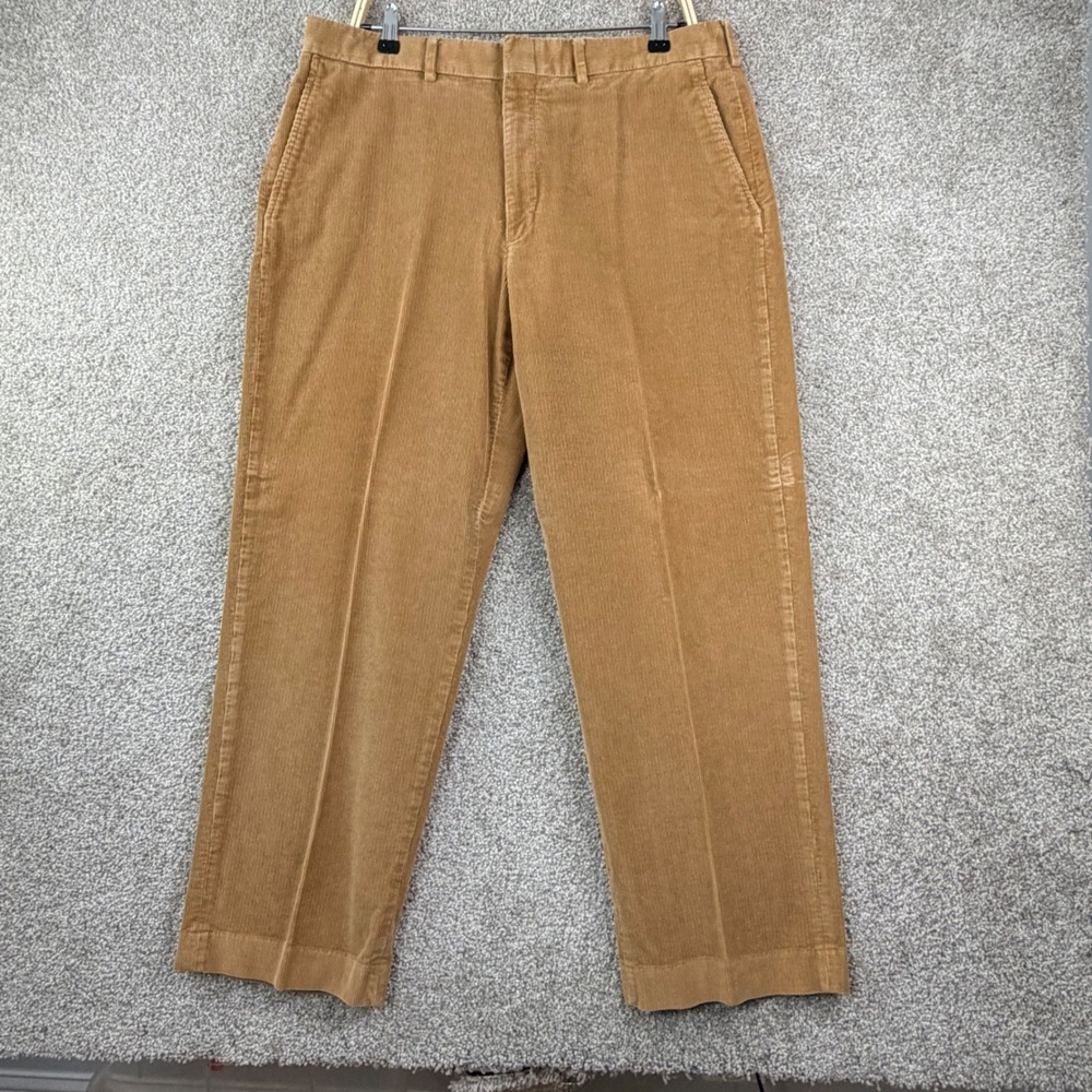 Lands End Size 36 Tan Corduroy Pant Straight Leg Heritage Preppy Grandpacore